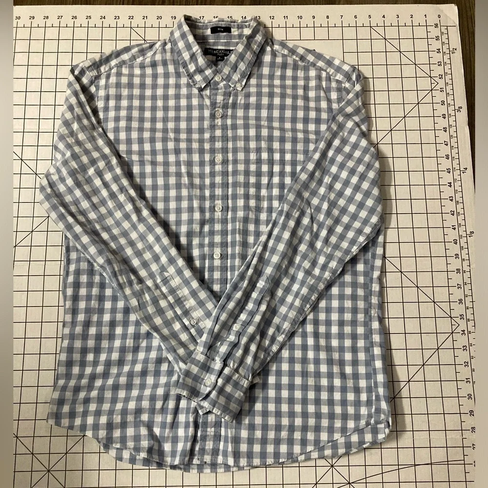 J.‎ Crew Mercantile Flex Men’s Large Slim Fit Button Down Shirt